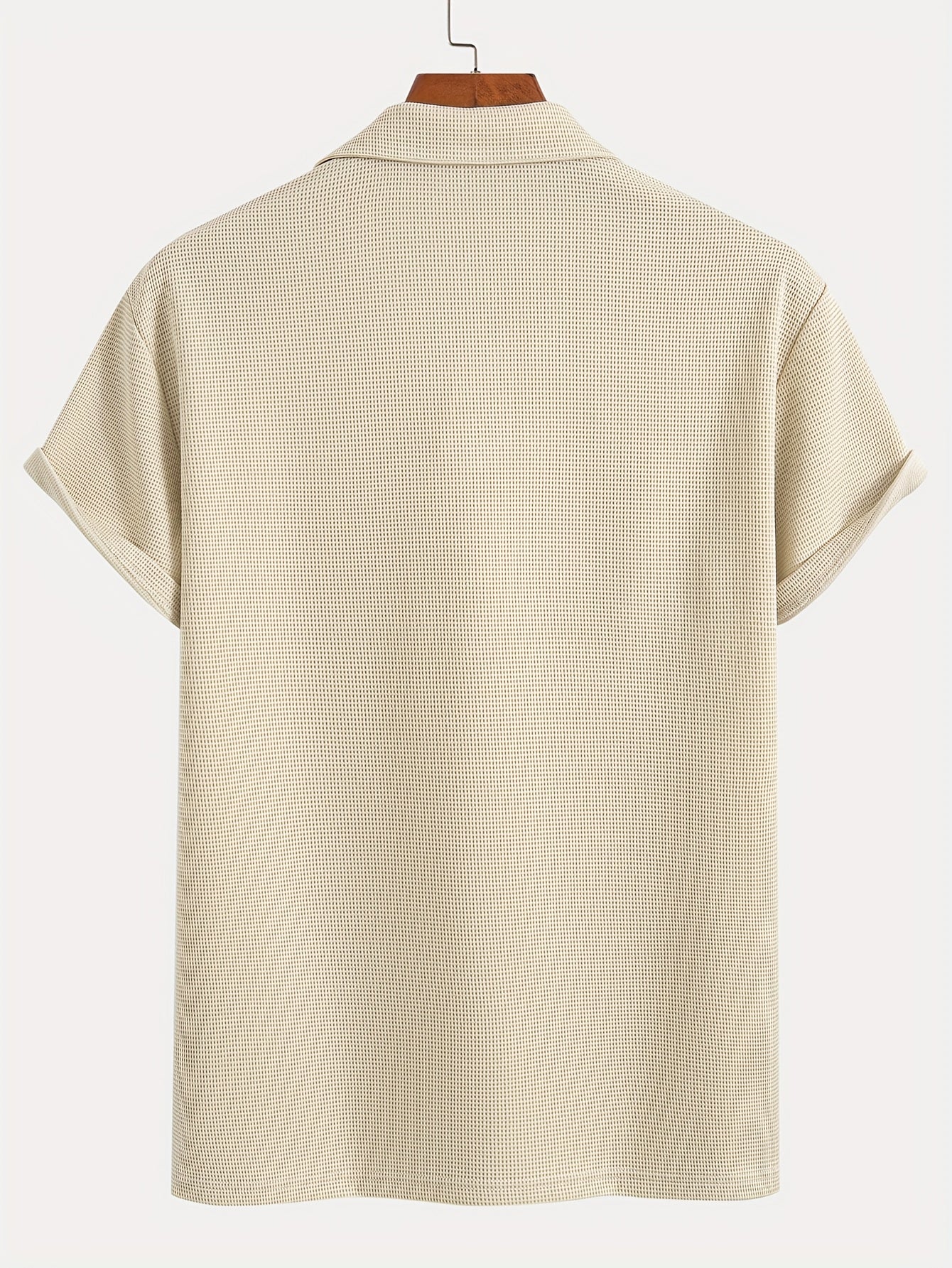 Textured Polo in Nevoa