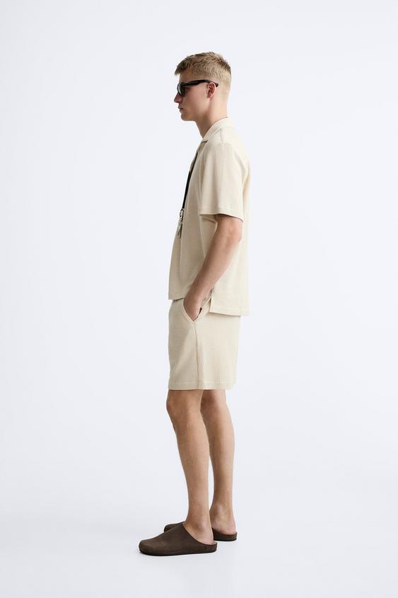 Apricot Monochrome white europa tricot polo shirt