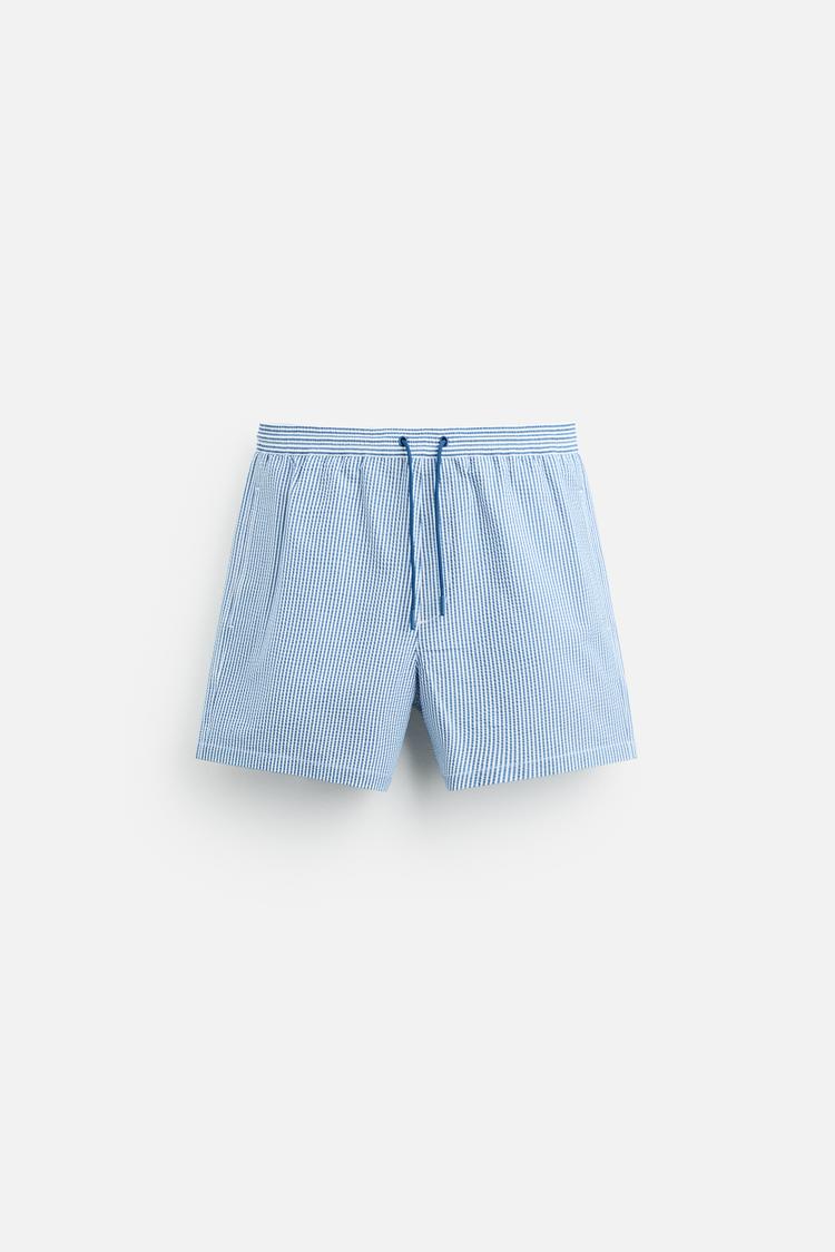 Blue Swim Trunks