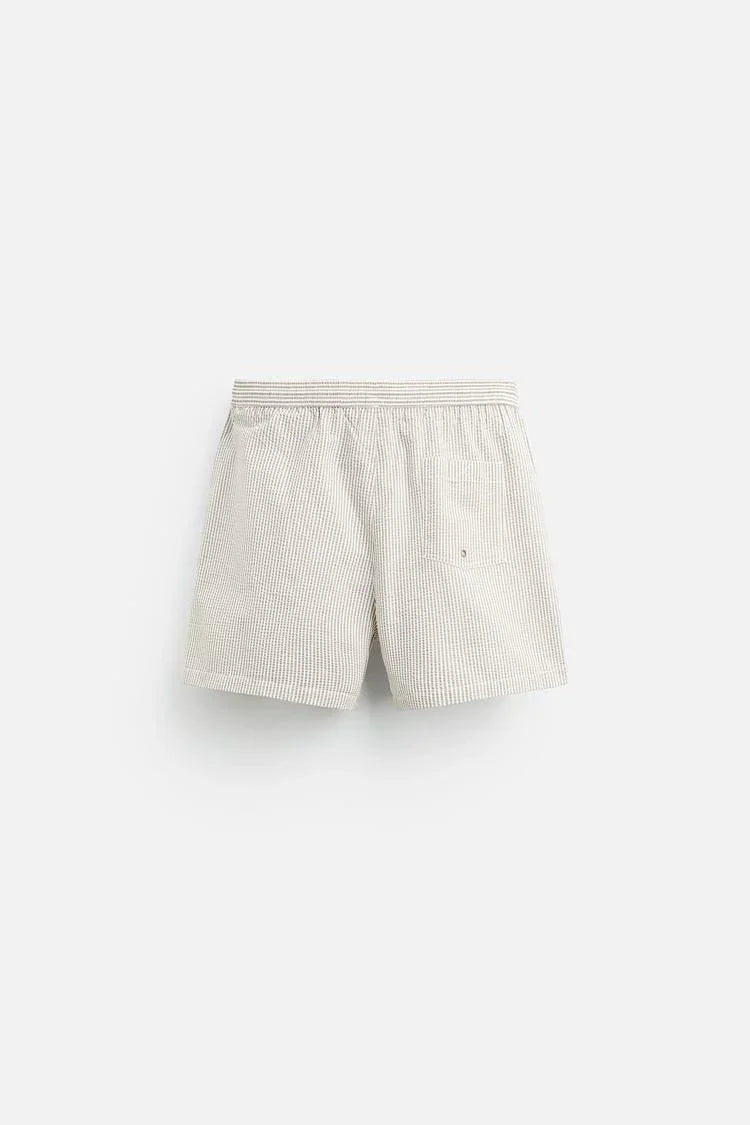 Light Khaki Swim Trunks