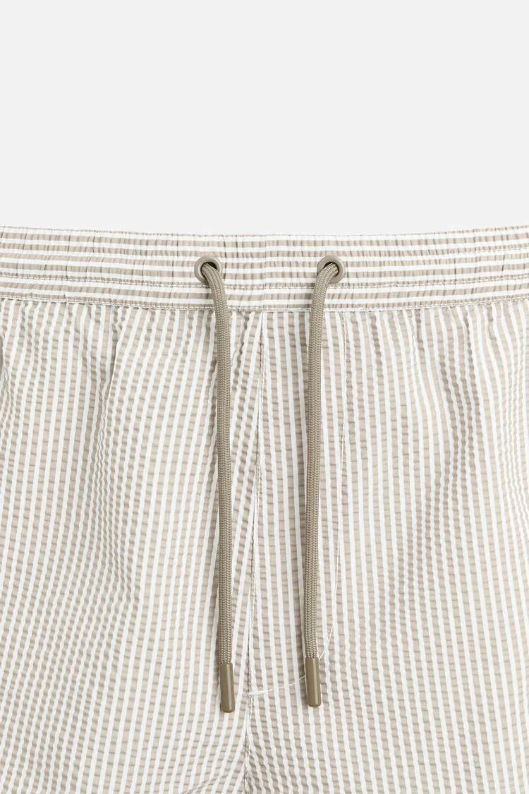 Light Khaki Swim Trunks