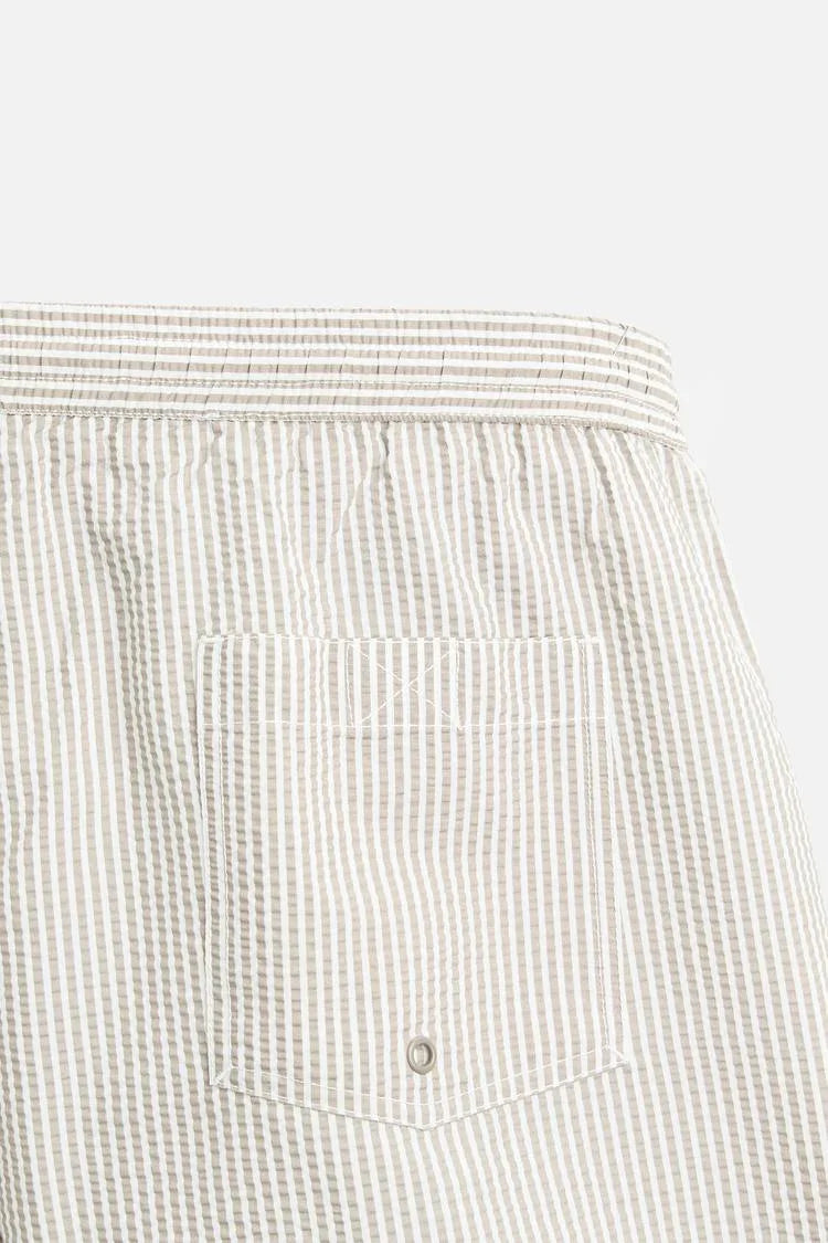 Light Khaki Swim Trunks