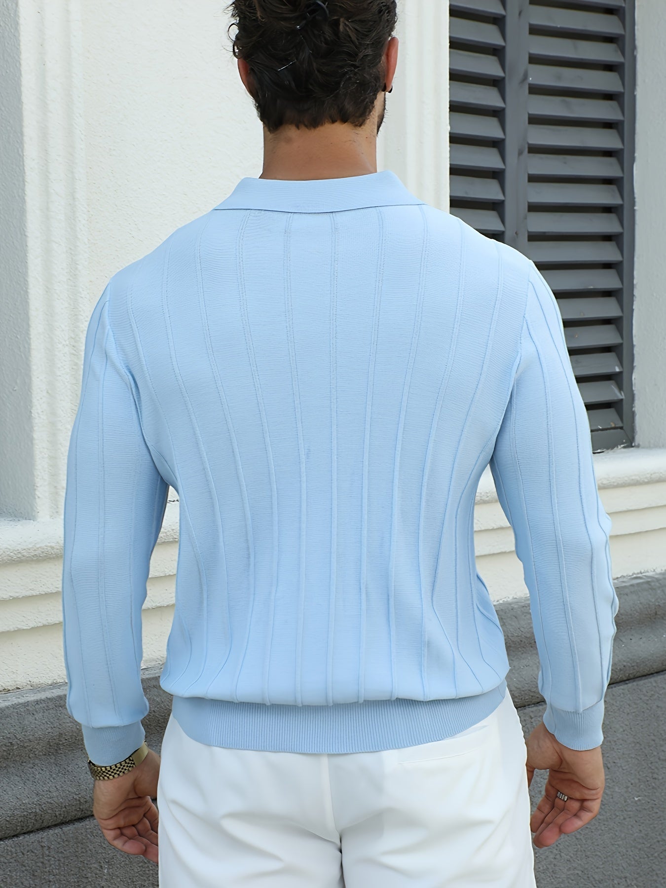 Long sleeve polo shirt Celeste Lisboa