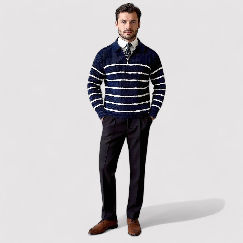 Milano Striped Casual Sweater