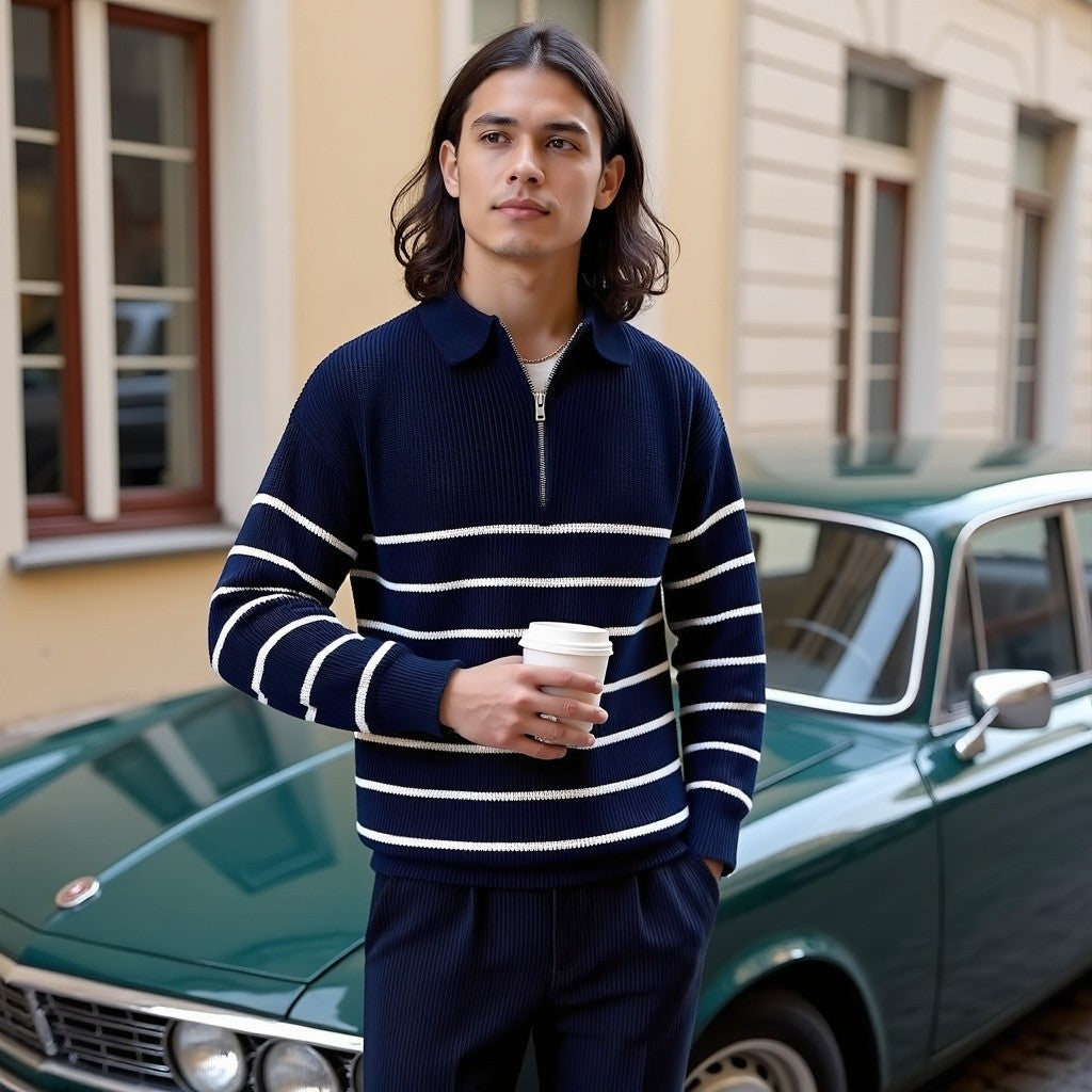 Milano Striped Casual Sweater