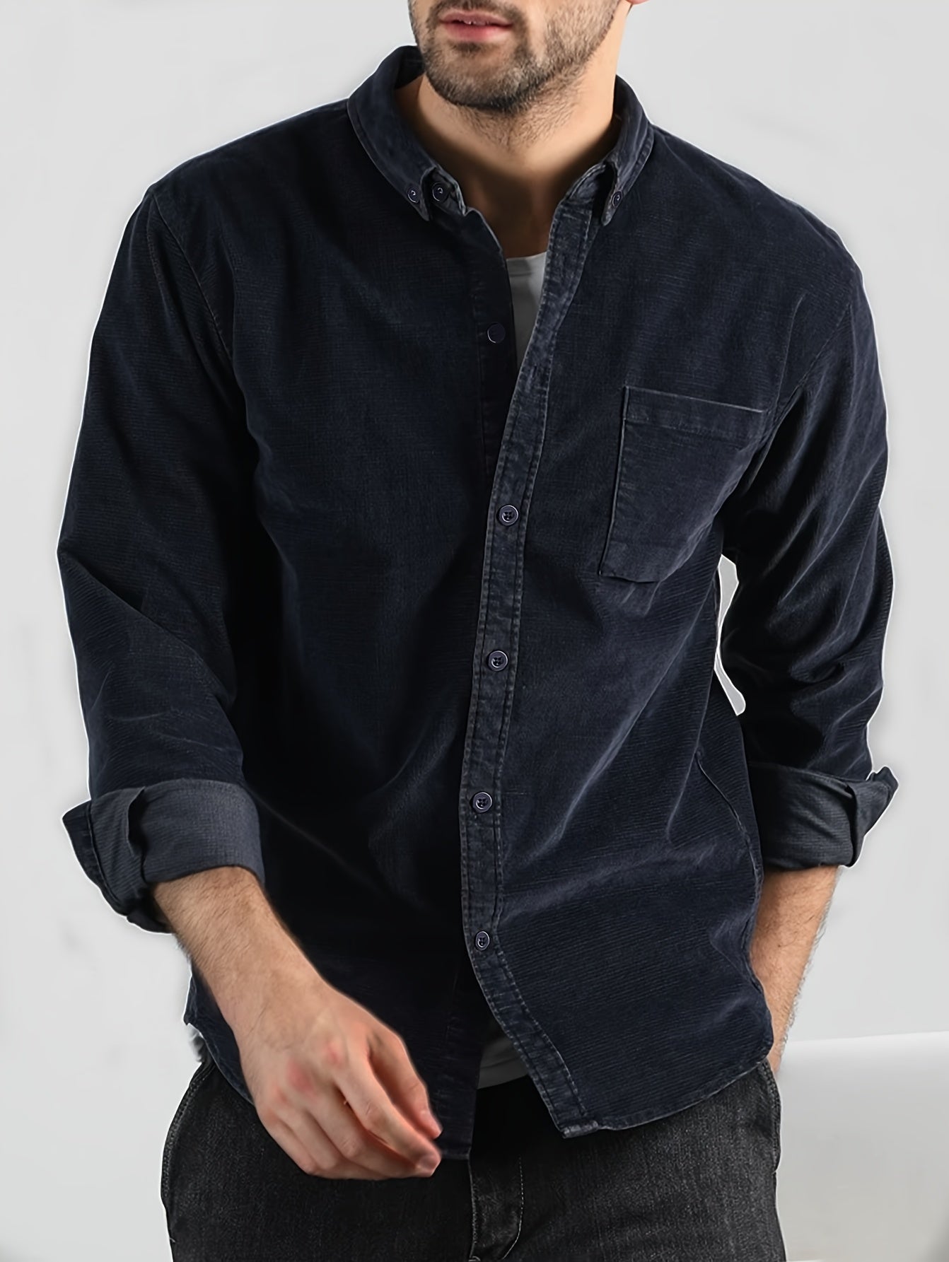 Ocean Blue Long Sleeve Shirt