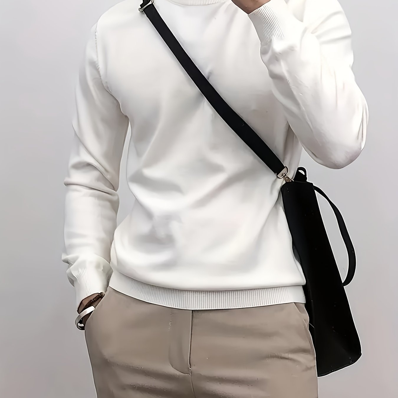 European Style White Long Sleeve Shirt
