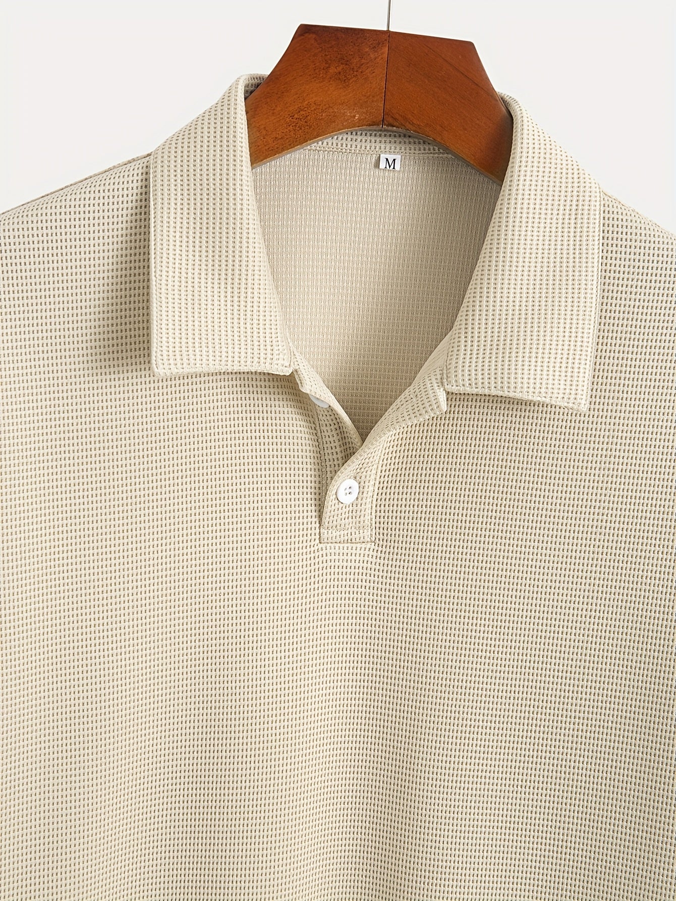 Textured Polo in Nevoa