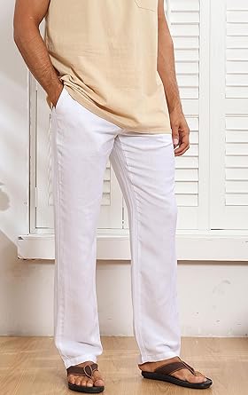 White Timeless Trousers Pants
