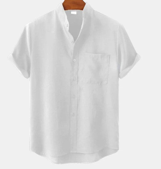 White Marceau Ocean Whisper Linen Shirt