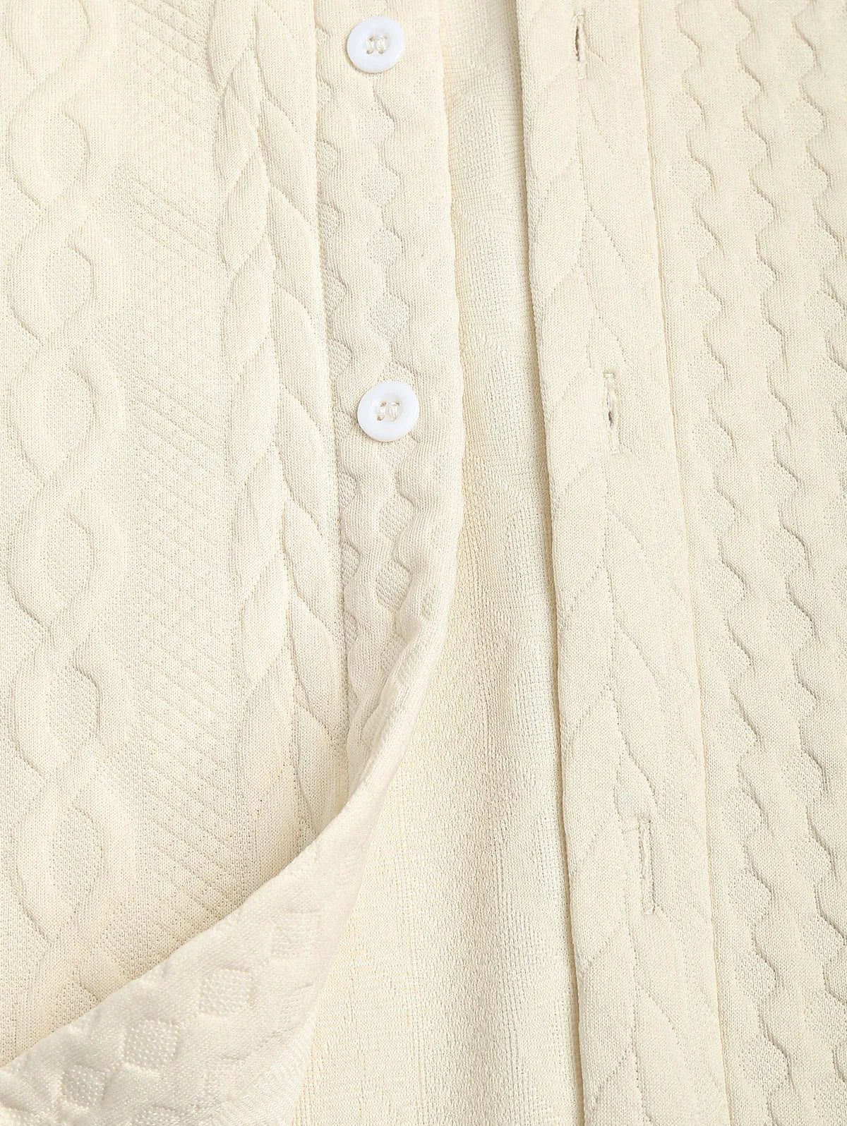 Textured Beige Shirt