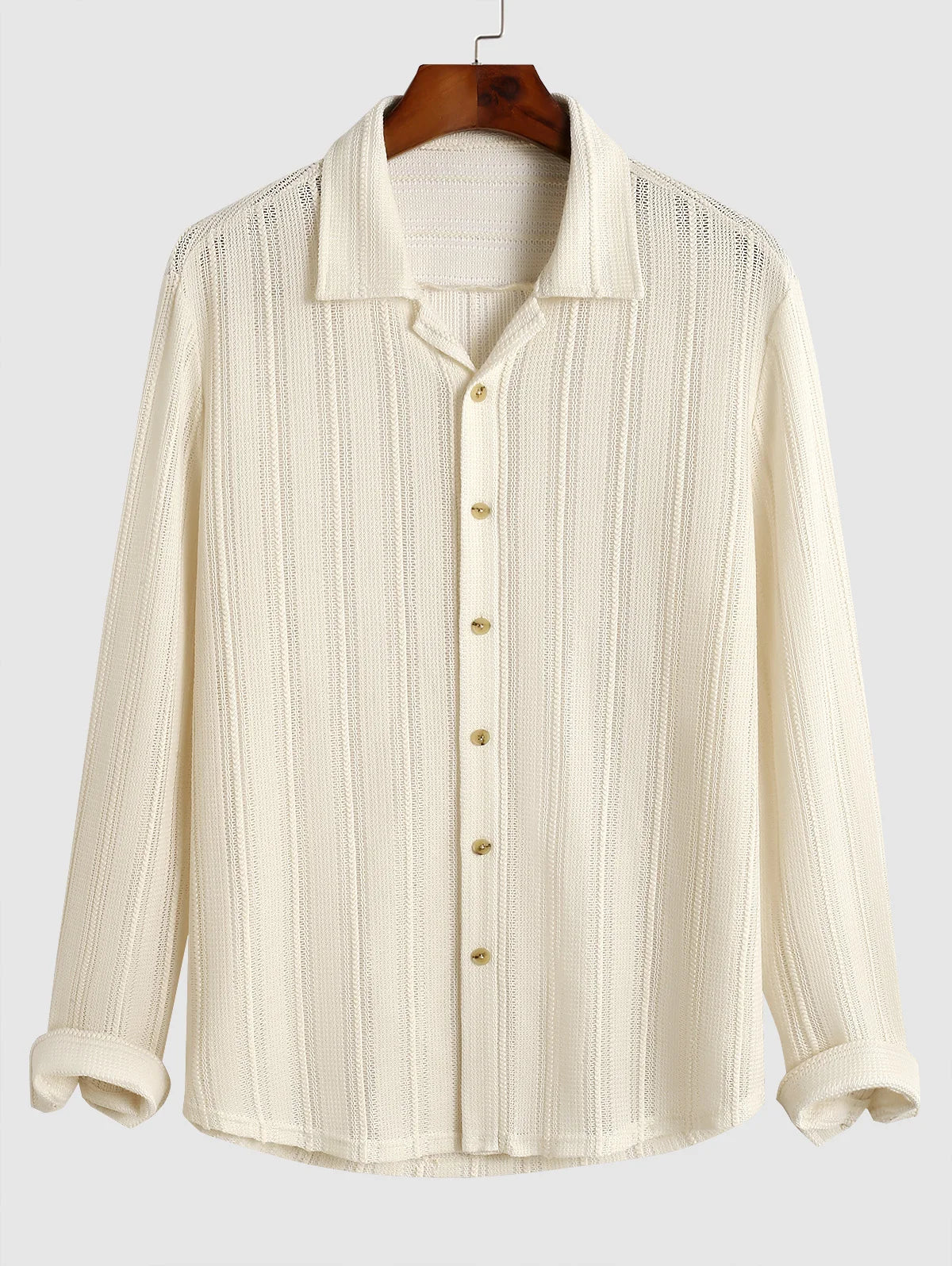 Special Textured Long Sleeve Shirt