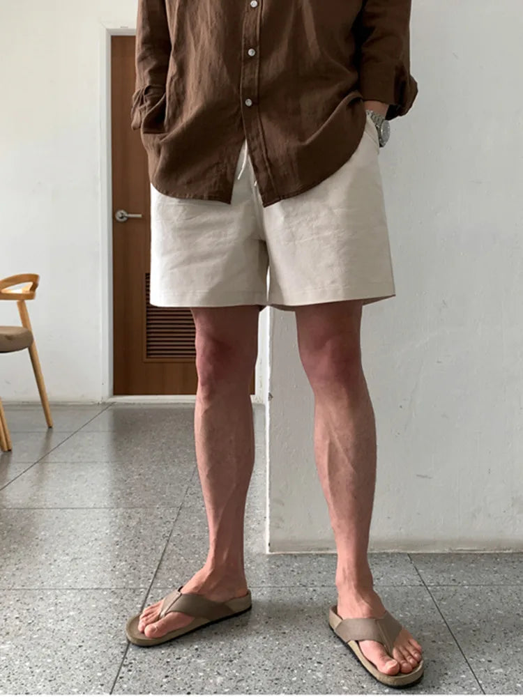 Men's Linen Drawstring Shorts