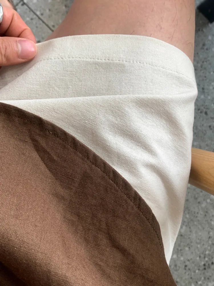 Men's Linen Drawstring Shorts