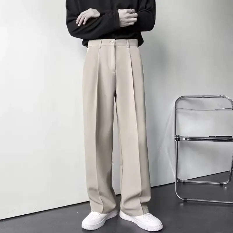 Straight Pleated Pant