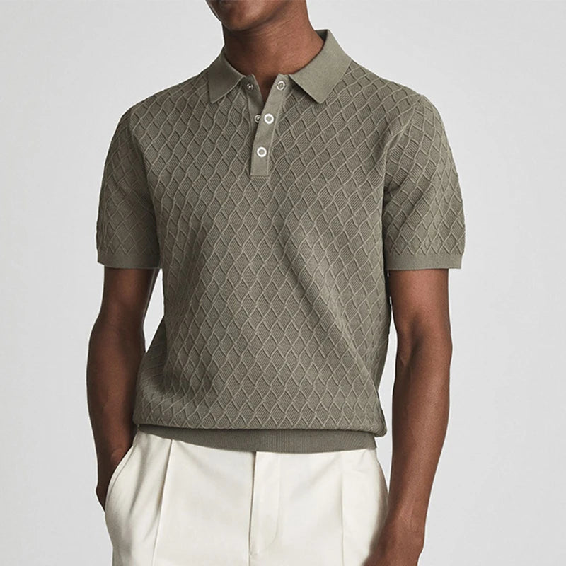 Minimalist Textured Polo