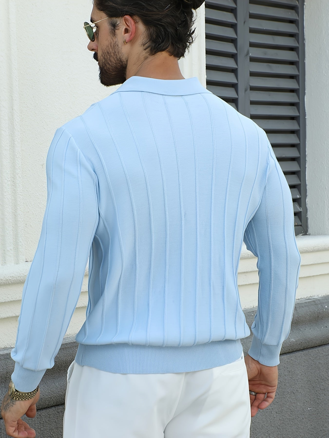 Long sleeve polo shirt Celeste Lisboa