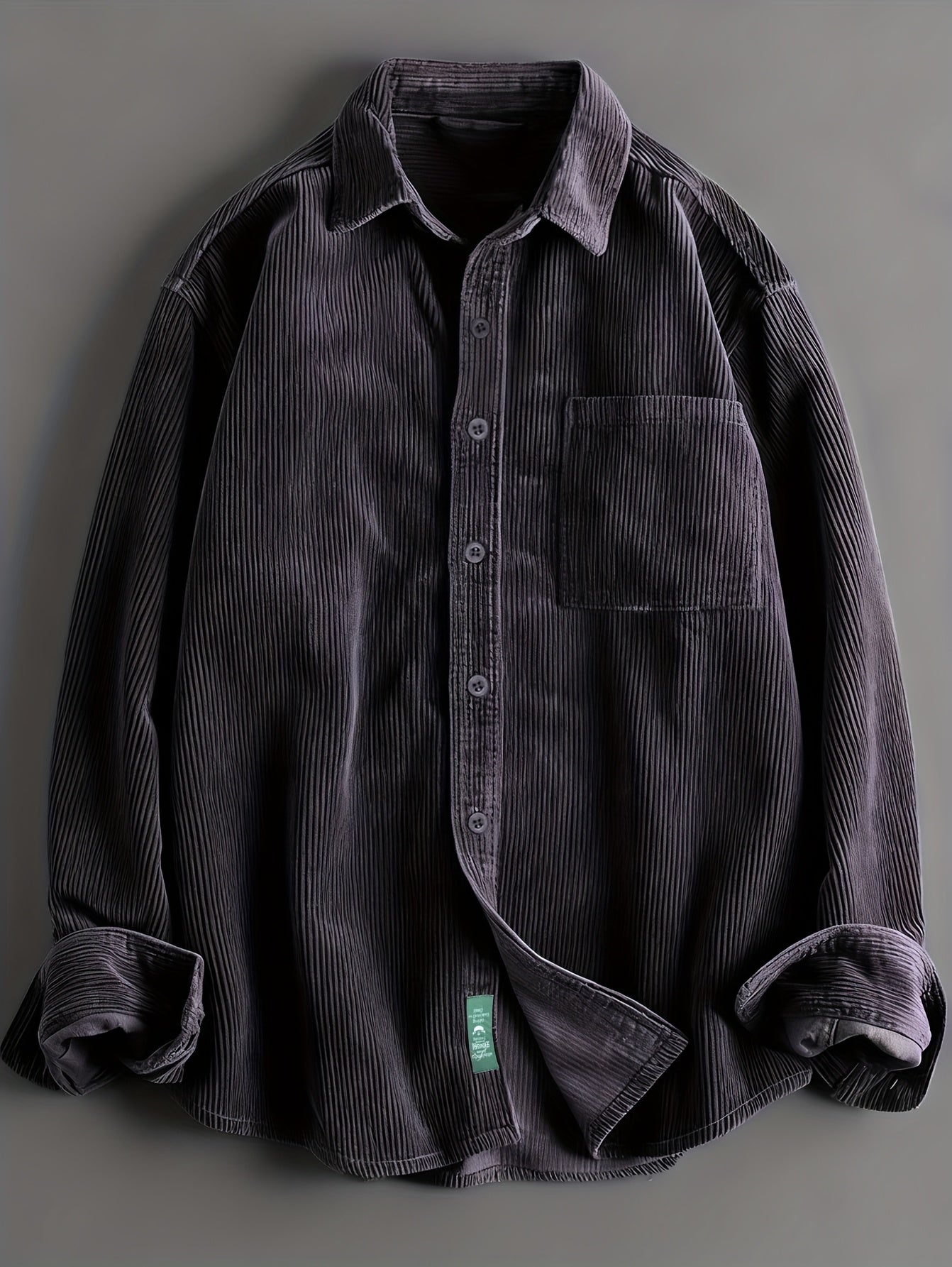 Classic long-sleeved shirt Carbon Black