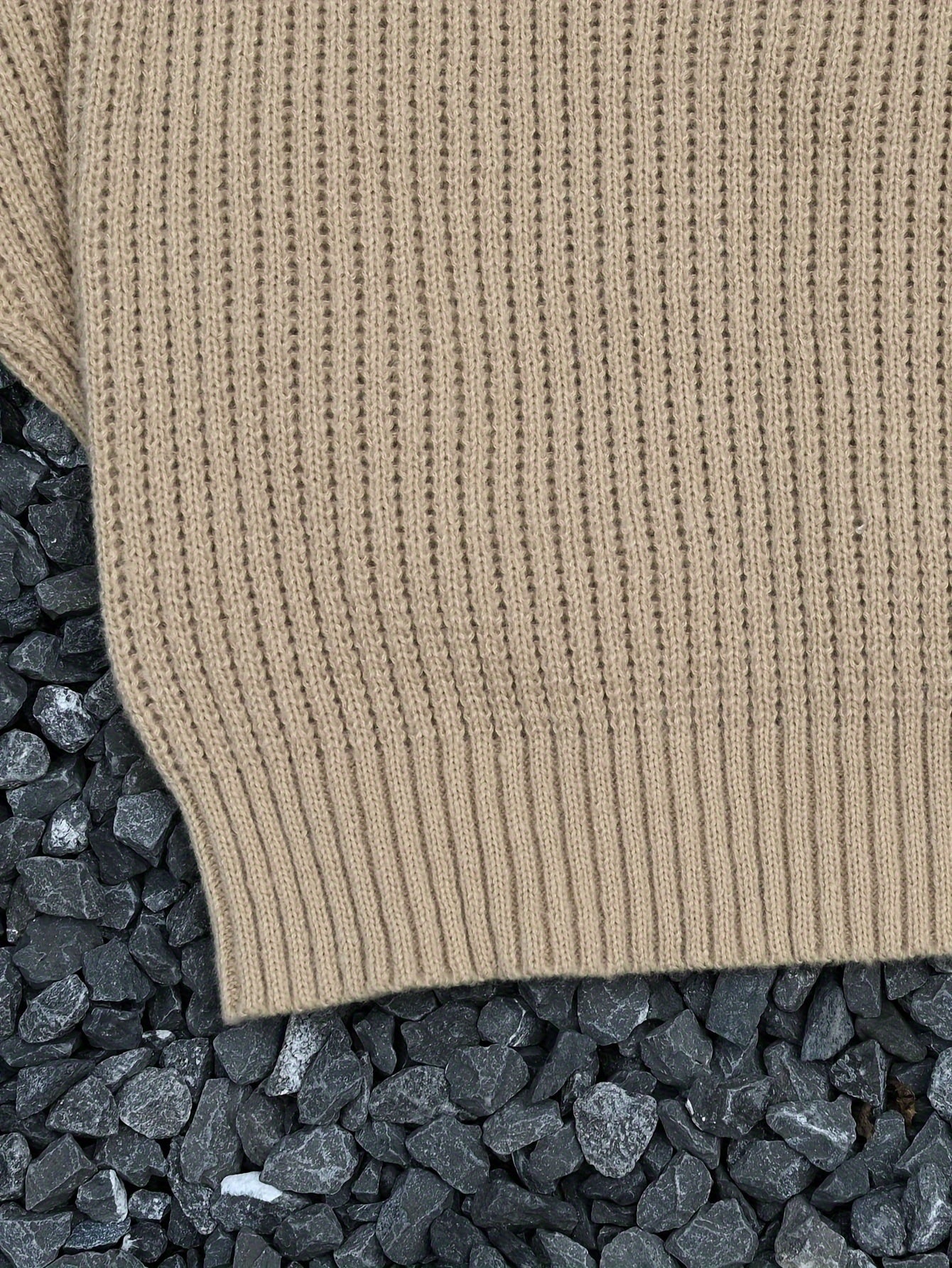 Men's Casual Crew Neck Long Sleeve Chunky Knit Sweater - Soft Polyester, Perfect for Fall/Winter, Plus Size Sweaters