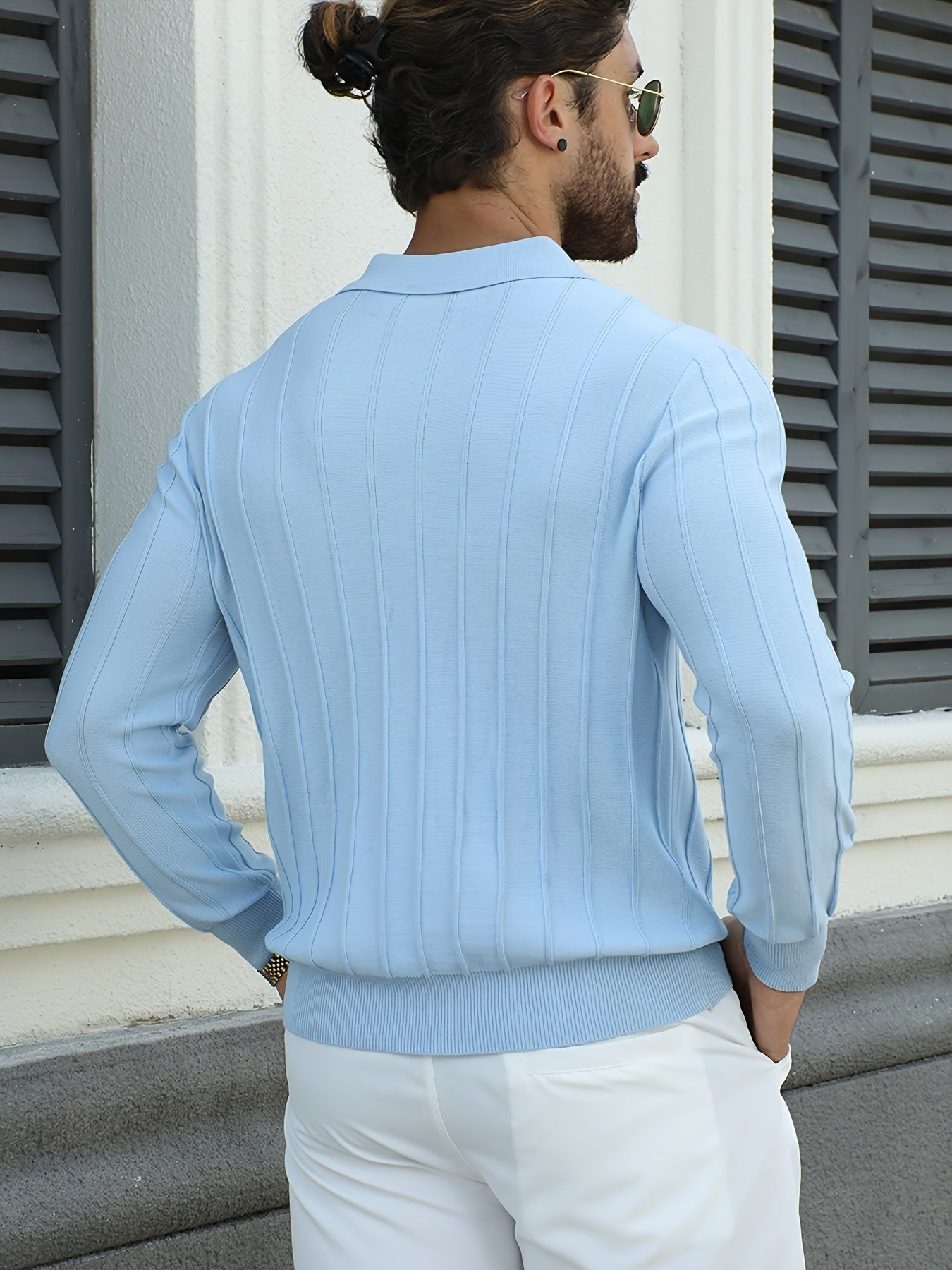 Long sleeve polo shirt Celeste Lisboa