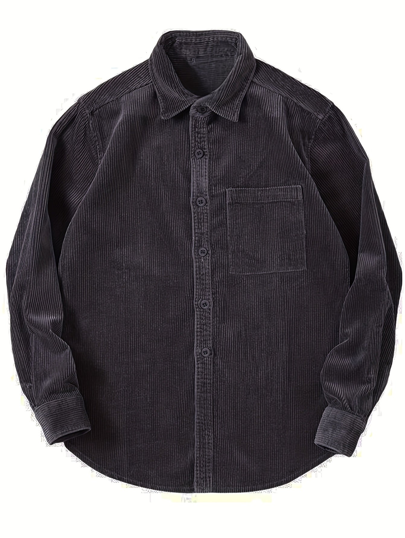 Classic long-sleeved shirt Carbon Black