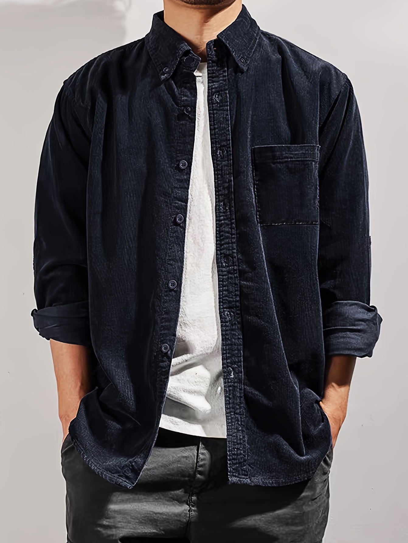 Ocean Blue Long Sleeve Shirt