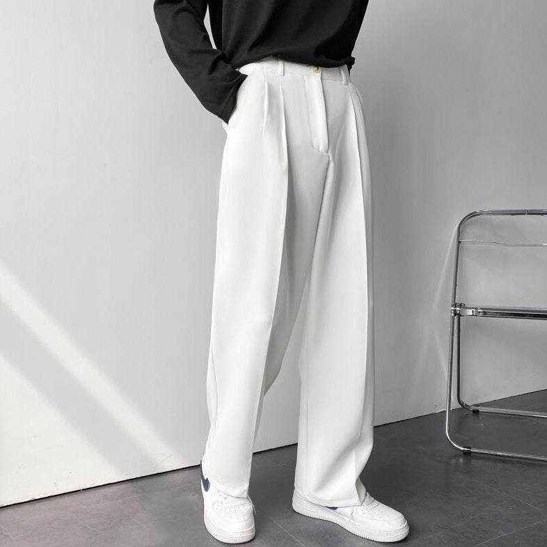 Straight Pleated Pant