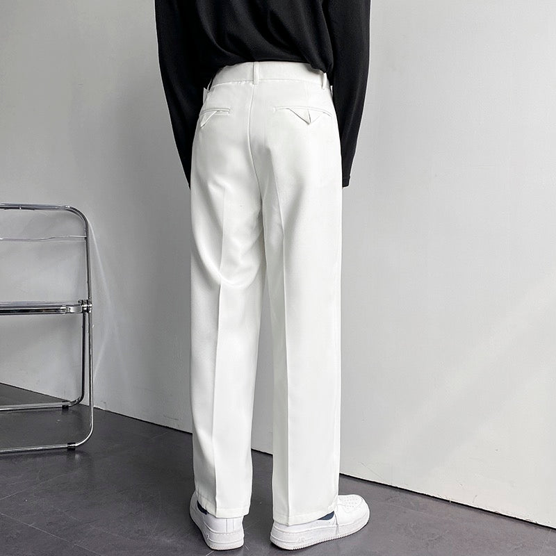 Straight Pleated Pant