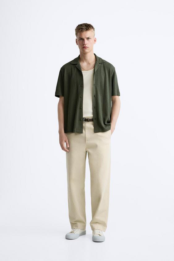 Green Monochrome white europa tricot polo shirt