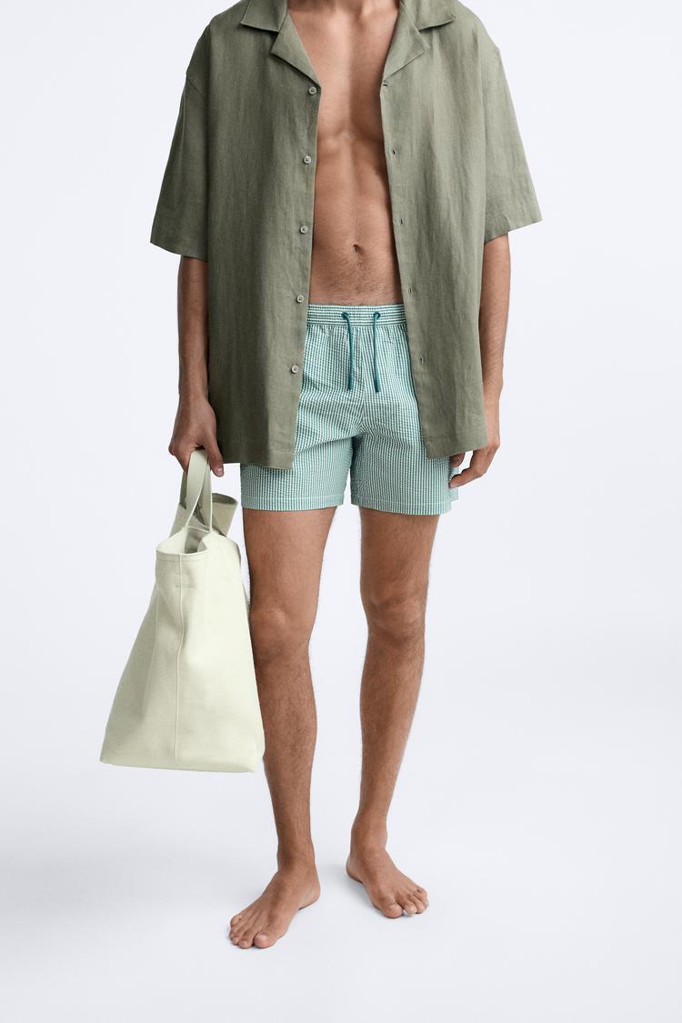 Green Swim Trunks