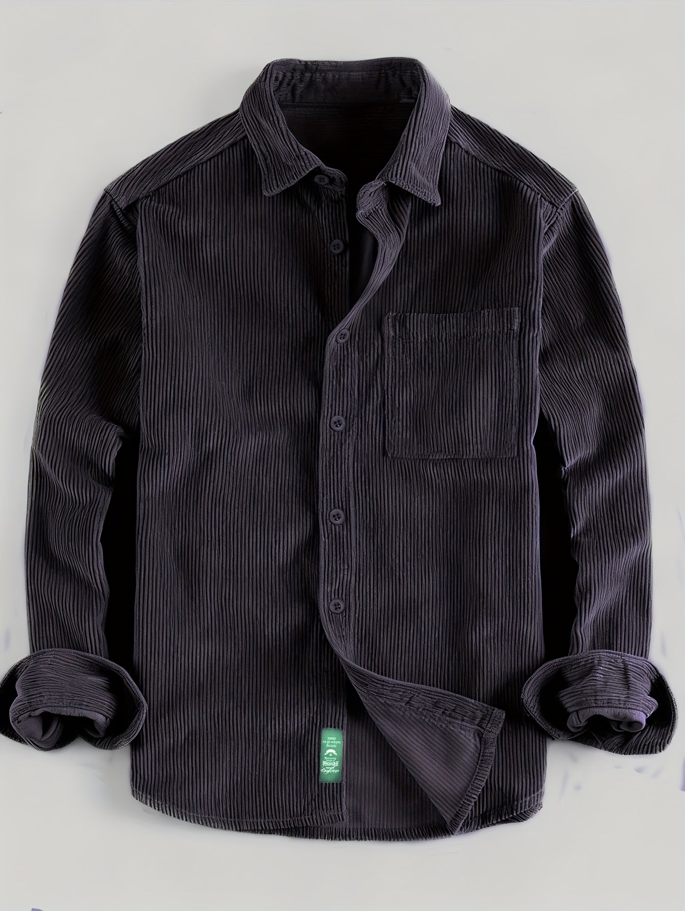 Classic long-sleeved shirt Carbon Black