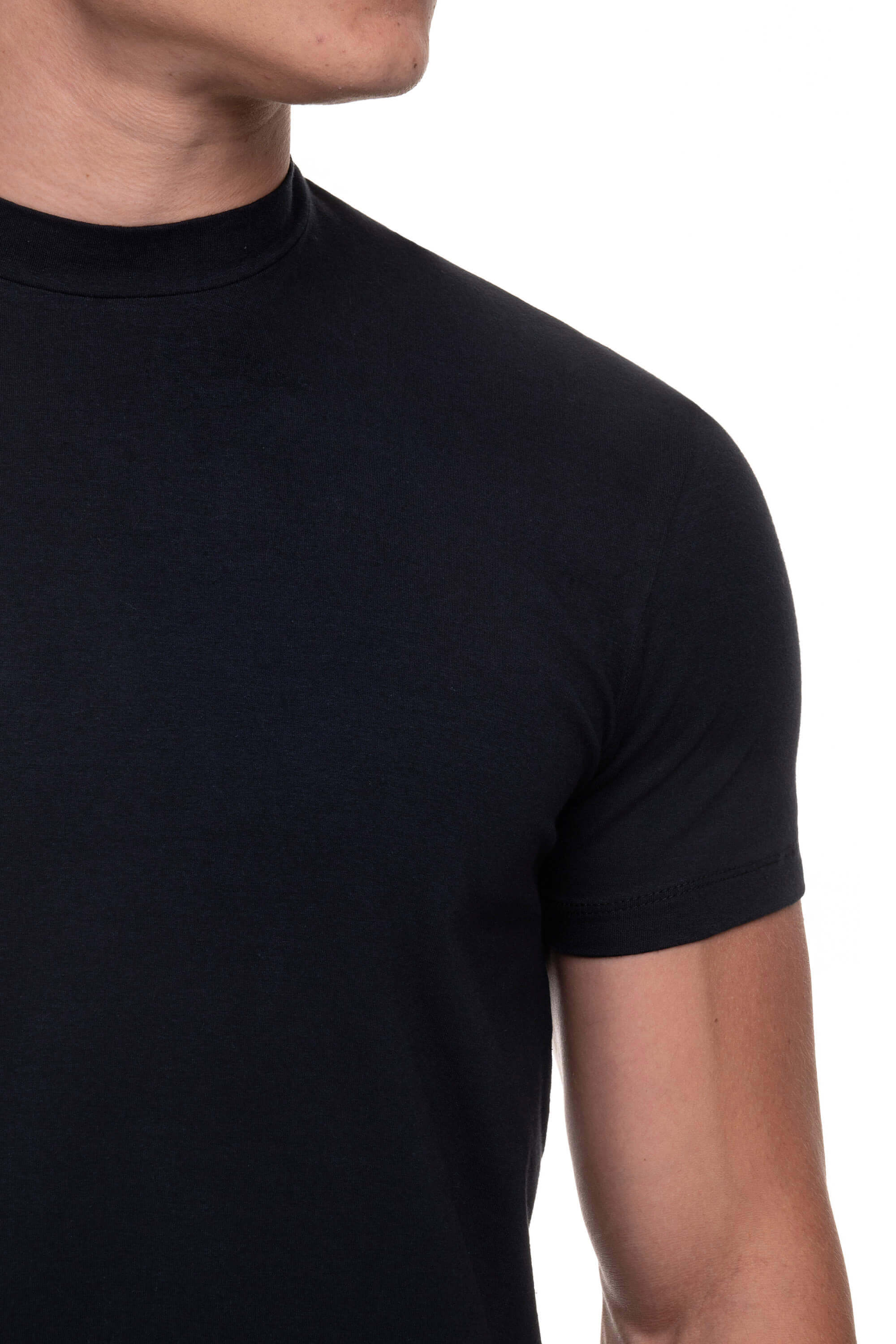 Men's Shirt Black Half Collar High Standard