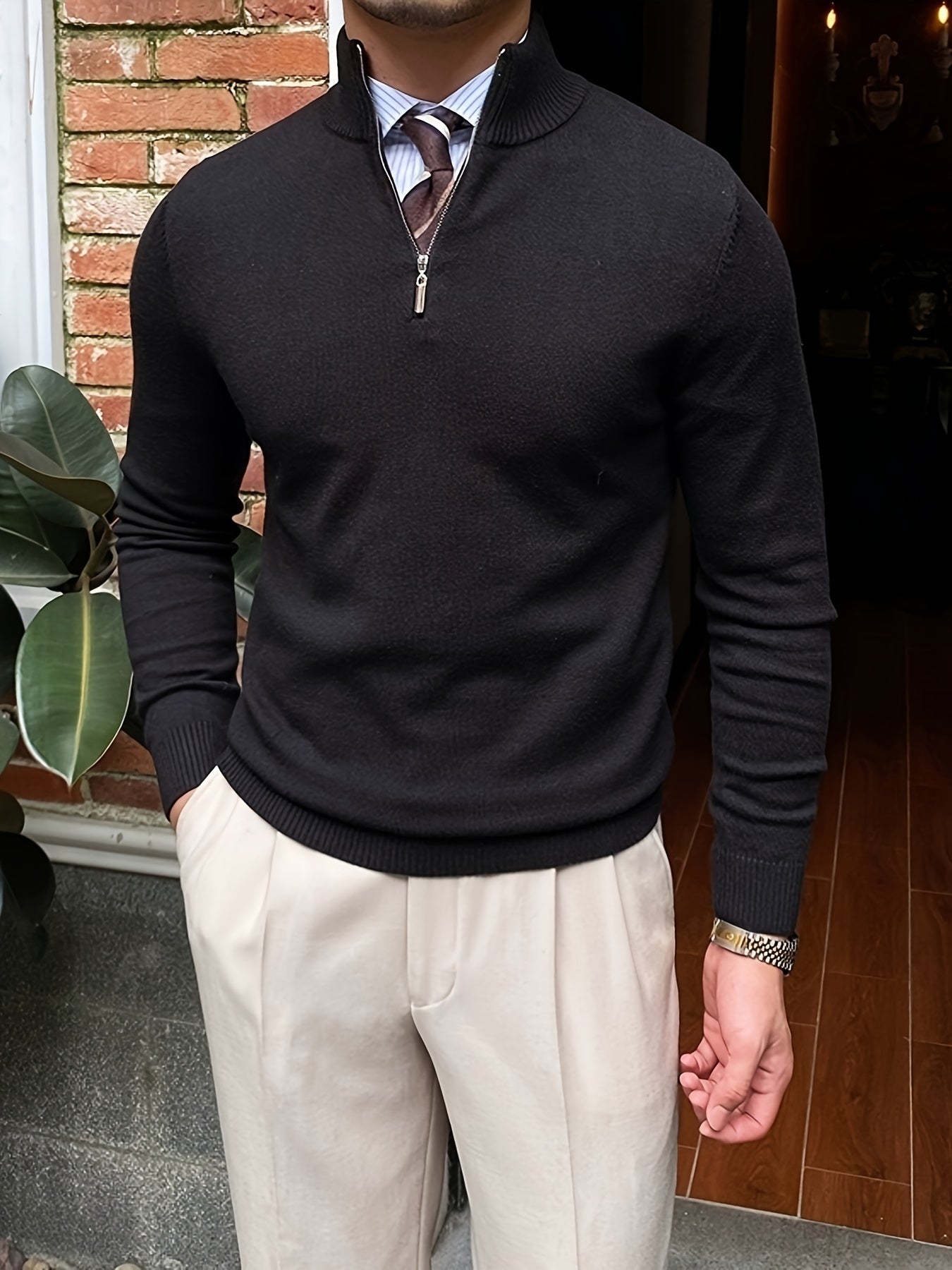 Constantine Zippered Sweater