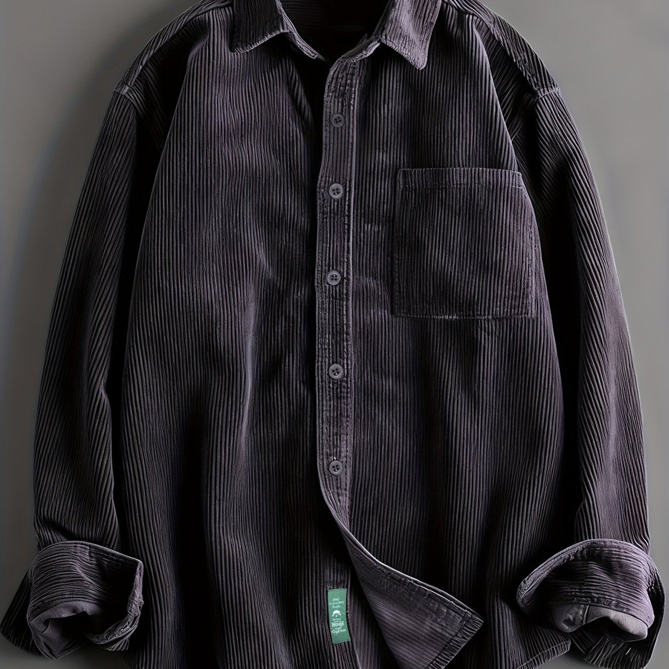 Classic long-sleeved shirt Carbon Black