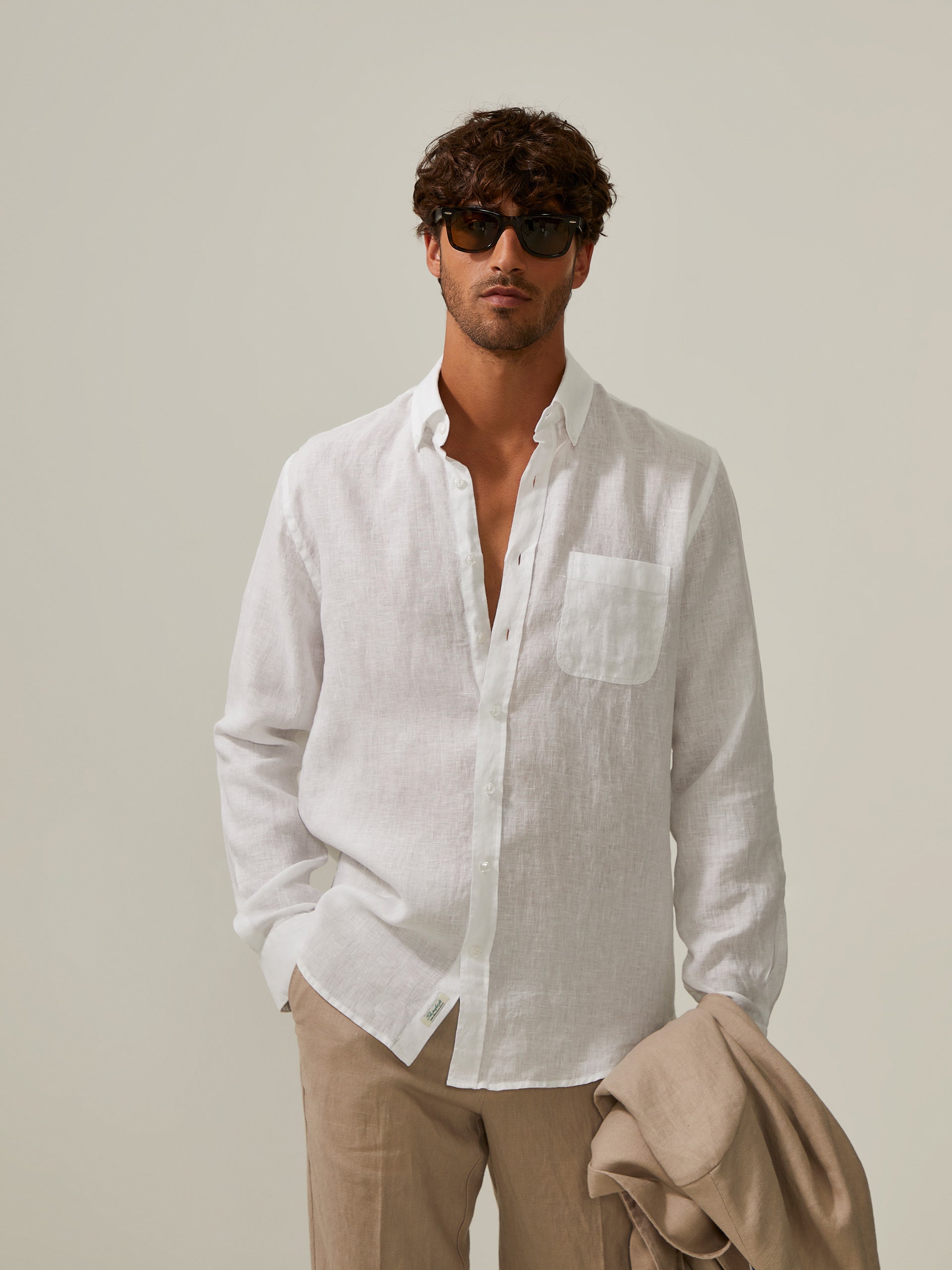 Camisa de linho Noble Visconti