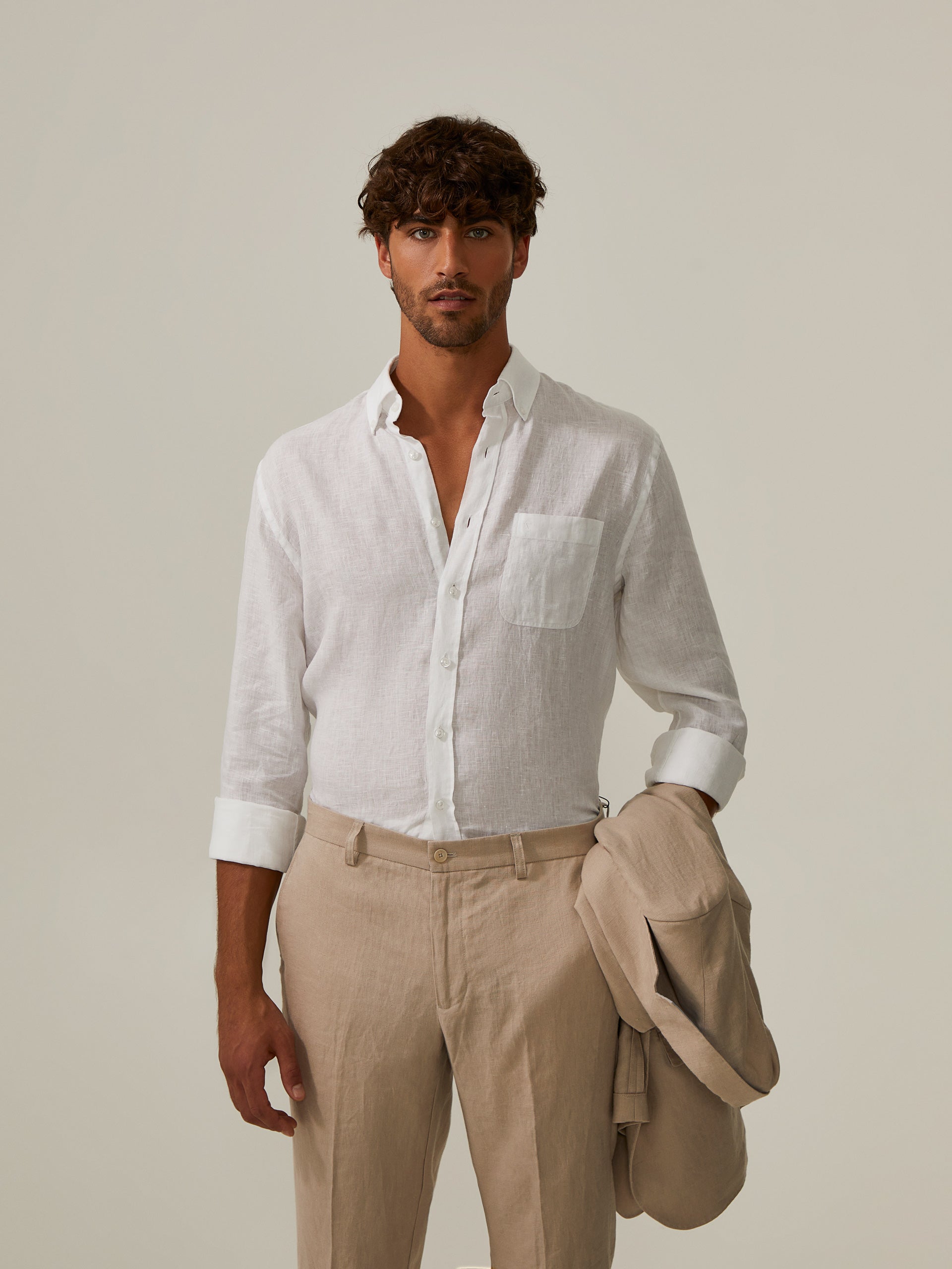 Camisa de linho Noble Visconti