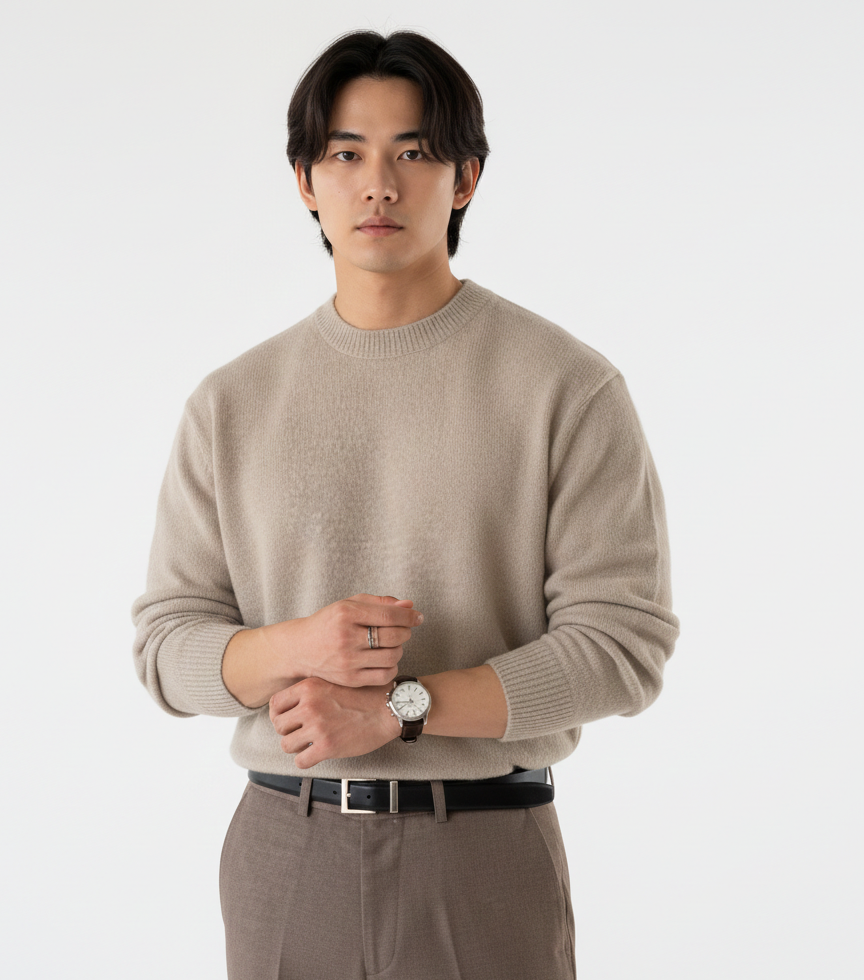 Verona Sweater Neutral Khaki