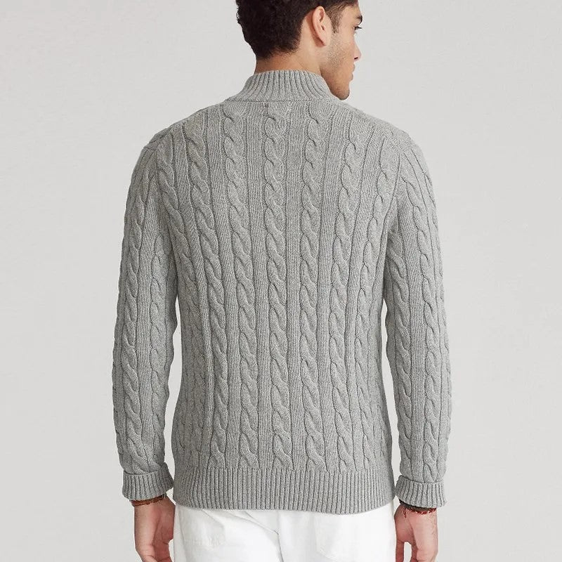 Suéter Cinza Casual Elegância