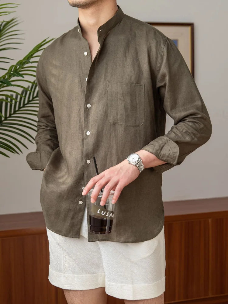 Camisa de linho Regal Verdi