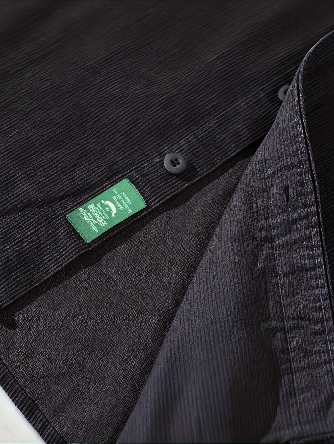 Classic long-sleeved shirt Carbon Black