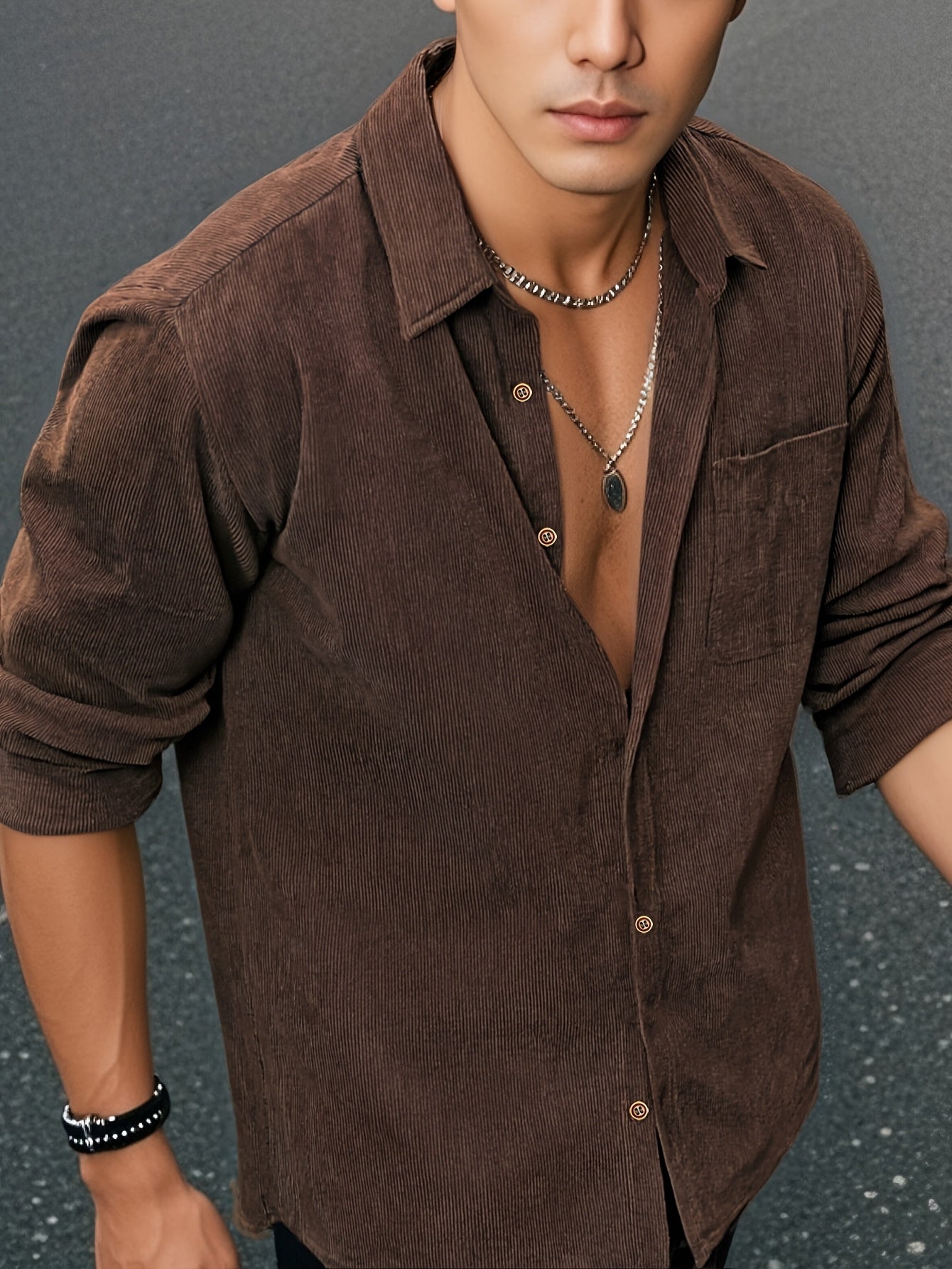 Lightweight Long Sleeve Shirt – Beige Toscana