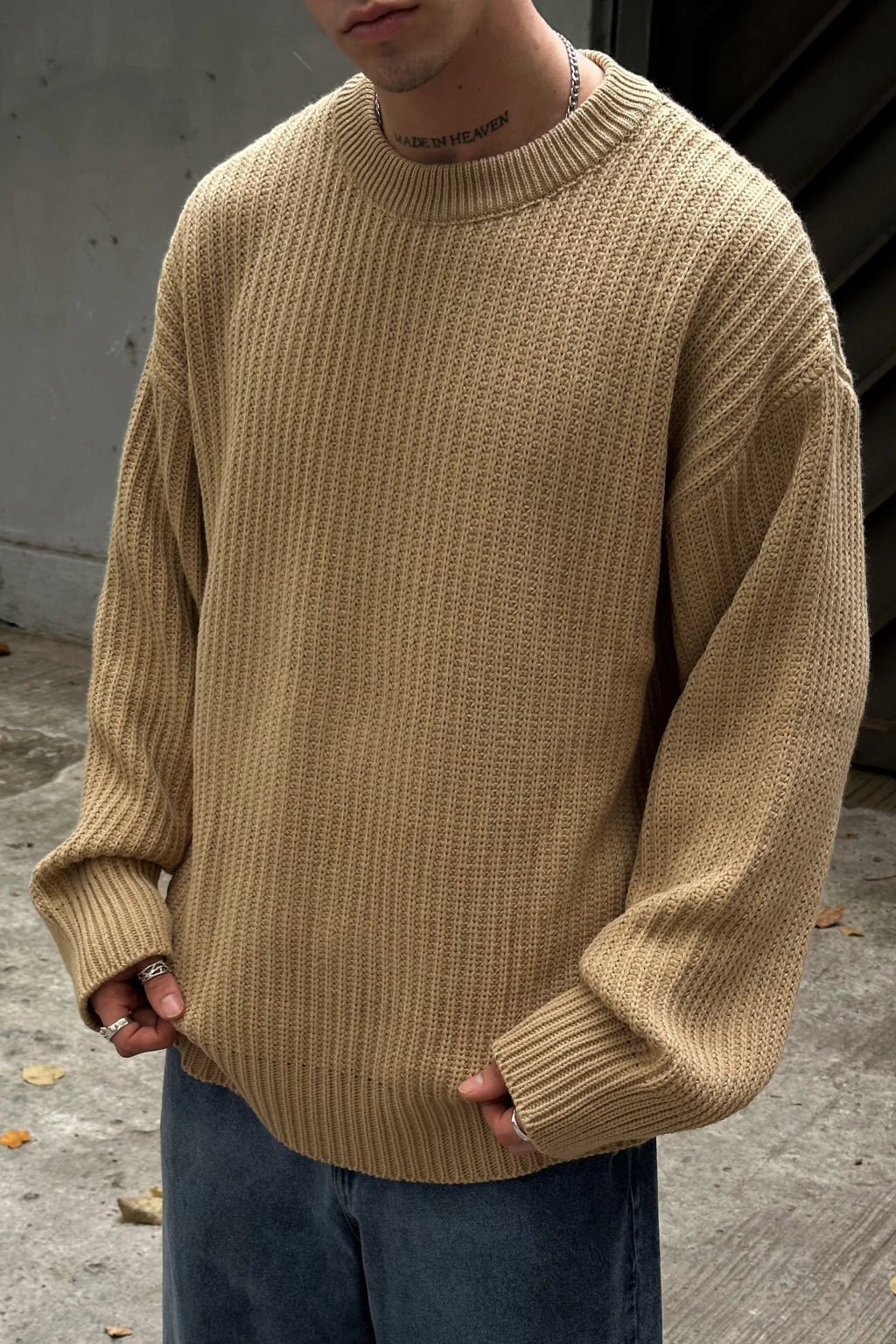 Milano Khaki Long Sweater